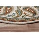 preview thumbnail 10 of 10, Multicolored Paisley Paradise Medallion Round Rug