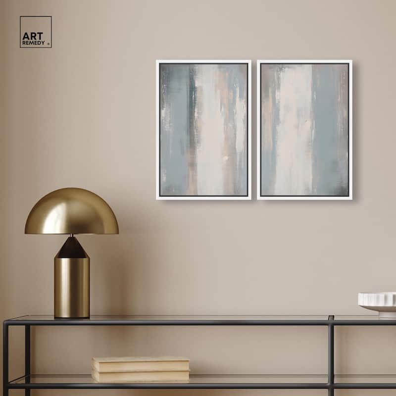Neutral Ground Canvas Set of 2 by Art Remedy
