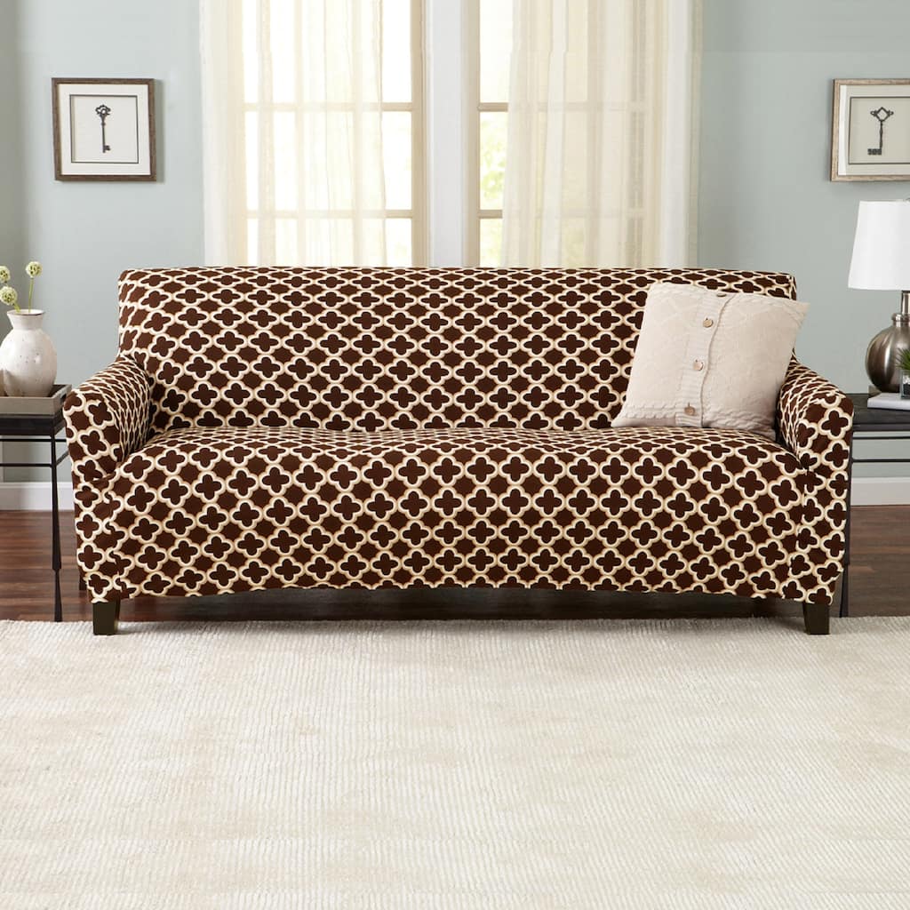 Premium Stretch Printed Sofa Slipcover - Recliner