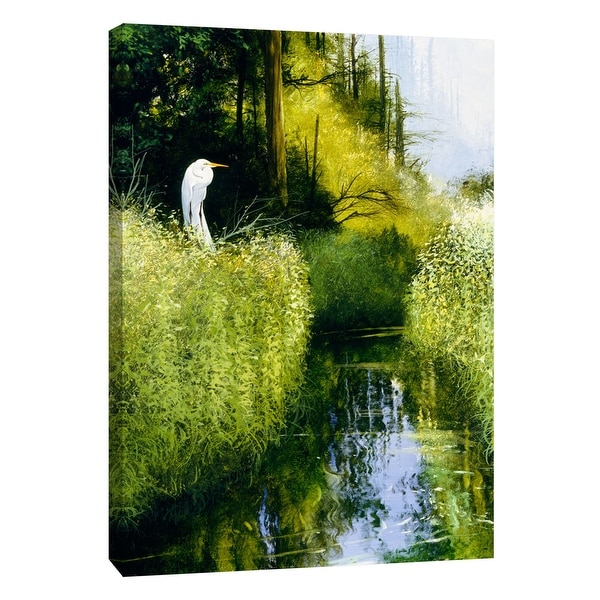 PTM Images 9-108345 PTM Canvas Collection 10" x 8" - "Blue Day" Giclee Cranes Art Print on Canvas