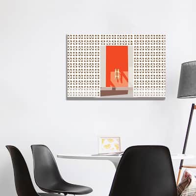 iCanvas "Mid Century Modern Front Door" by Jen Bucheli Canvas Print
