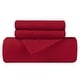 preview thumbnail 2 of 2, Superior Classic Solid Flannel Cotton Duvet Cover Set