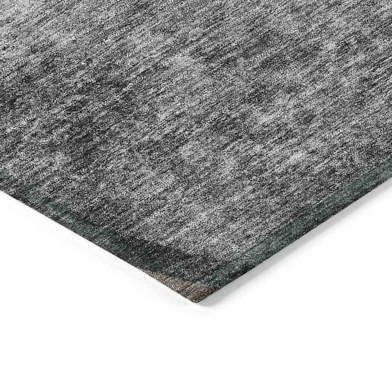 Machine Washable Indoor/ Outdoor Chantille Abstract Rug