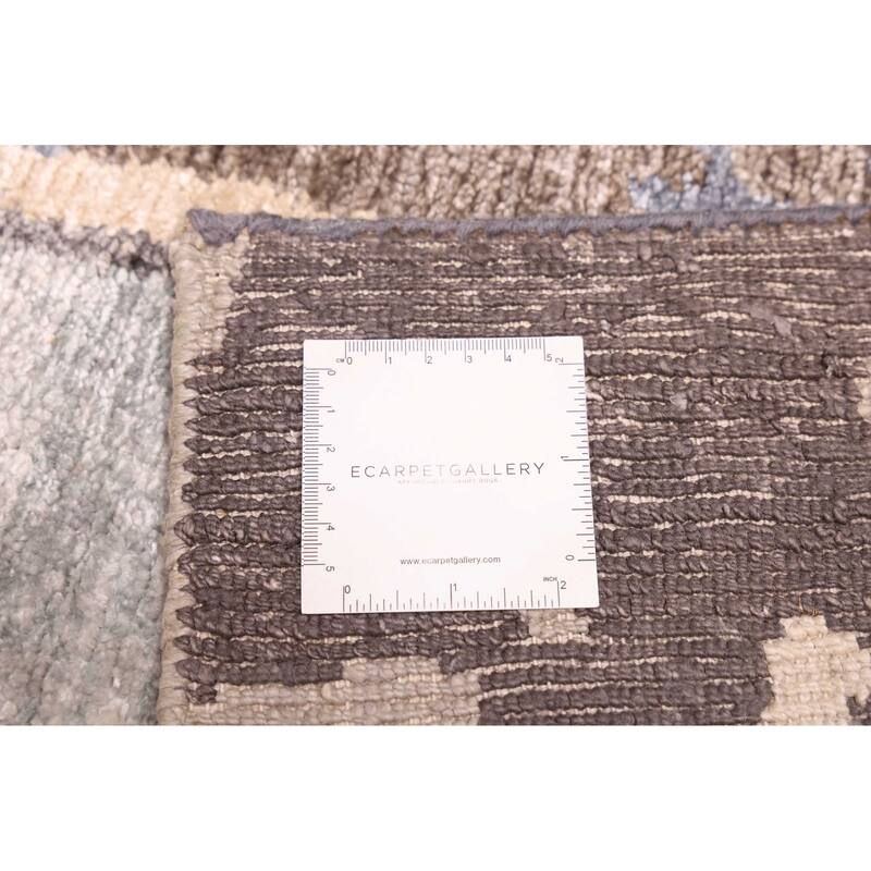 ECARPETGALLERY Hand-knotted Legacy Dark Grey Silk Rug - 5'8 x 7'11