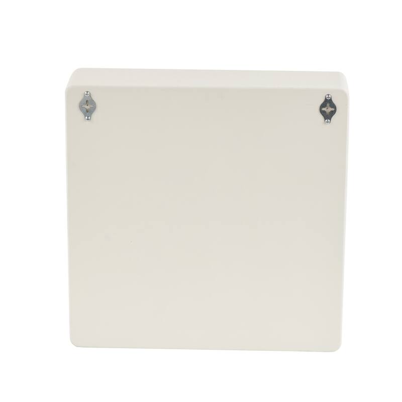 Cream or Black Wood 9 Shelf Geometric Room Wall Shelf