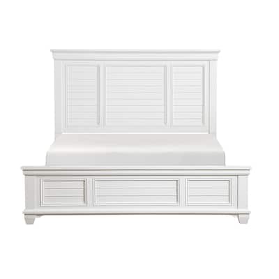 Leo White Panel Bed