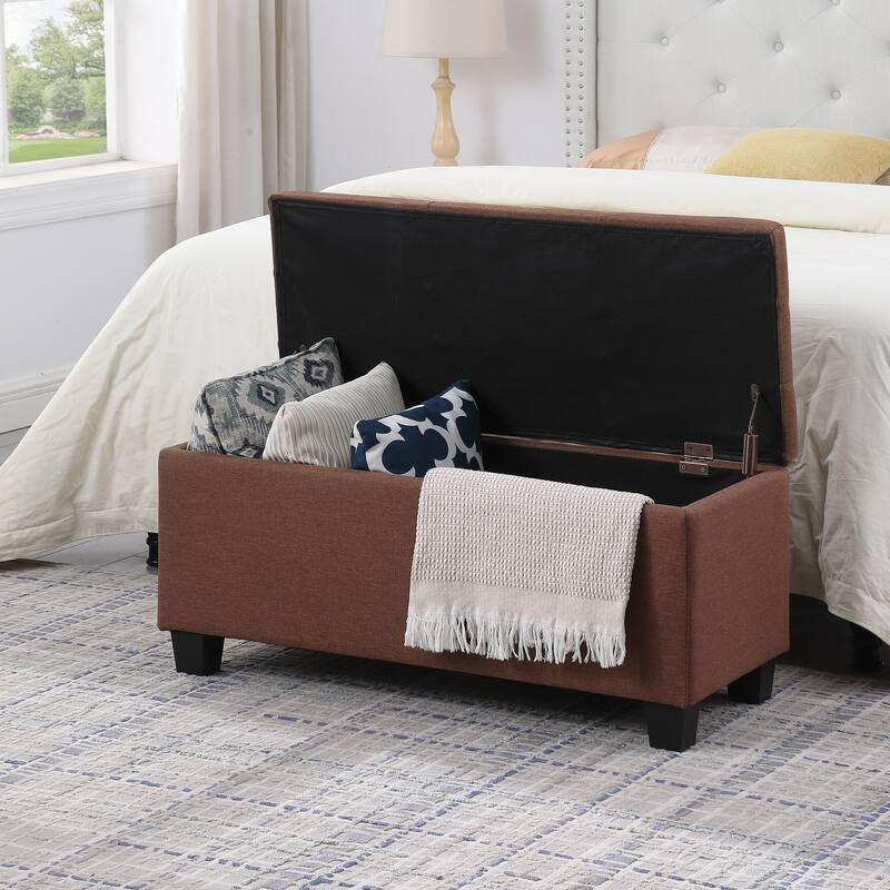 Entry Footrest Storage Bench, Lounge Bench End of Bed Bench