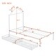 preview thumbnail 6 of 42, Twin Size House Shaped Metal Platform Bed with Drawers