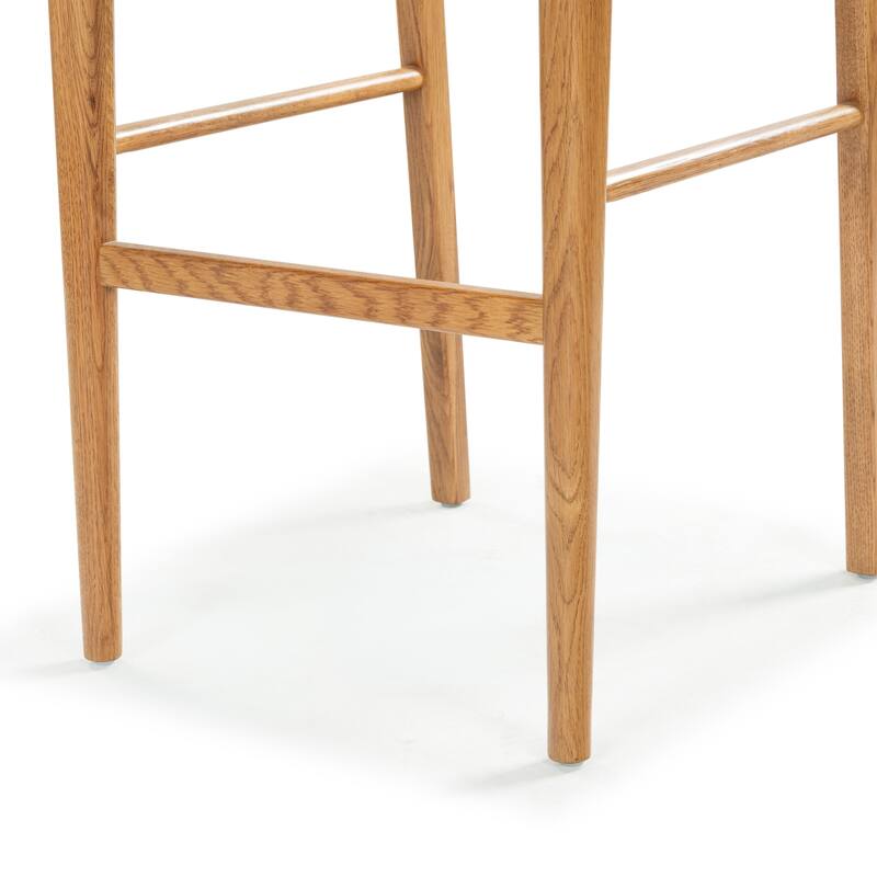 SAFAVIEH Couture Cody Rattan Barstool - 17"W x 20"D x 43"H