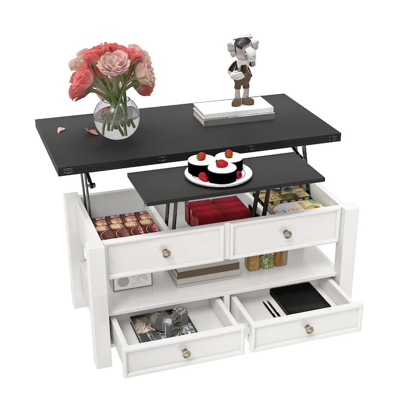 Lift Top Coffee Table - White