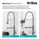 preview thumbnail 31 of 122, Kraus Artec 2-Function Commercial Pulldown Pot Filler Kitchen Faucet