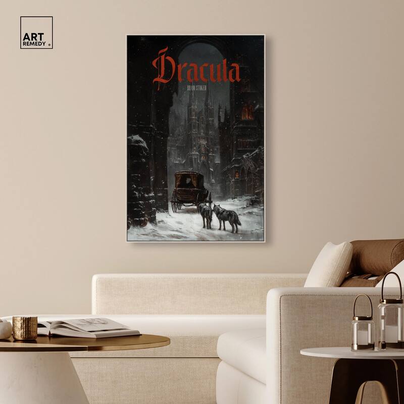 Dracula Gothic Cover Canvas by Art Remedy