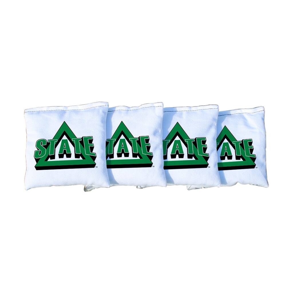 Delta State DSU Statesmen White Cornhole Bags