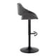 preview thumbnail 37 of 144, Silver Orchid Svellingen Adjustable Bar Stool with Rounded T Footrest - Set of 2