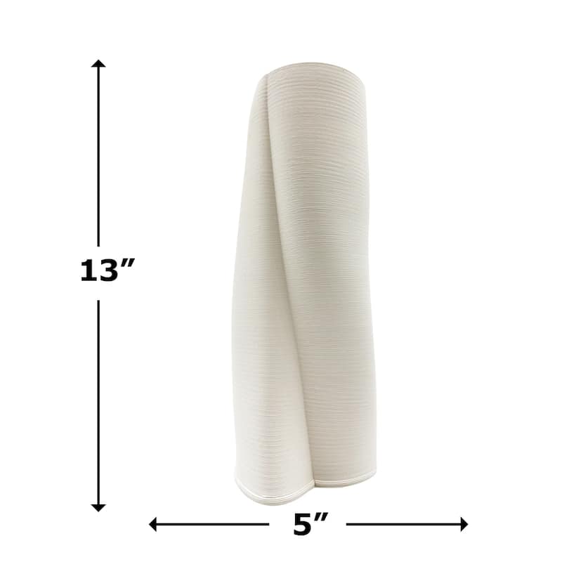 13 Inch Tall Modern White Ceramic Vase