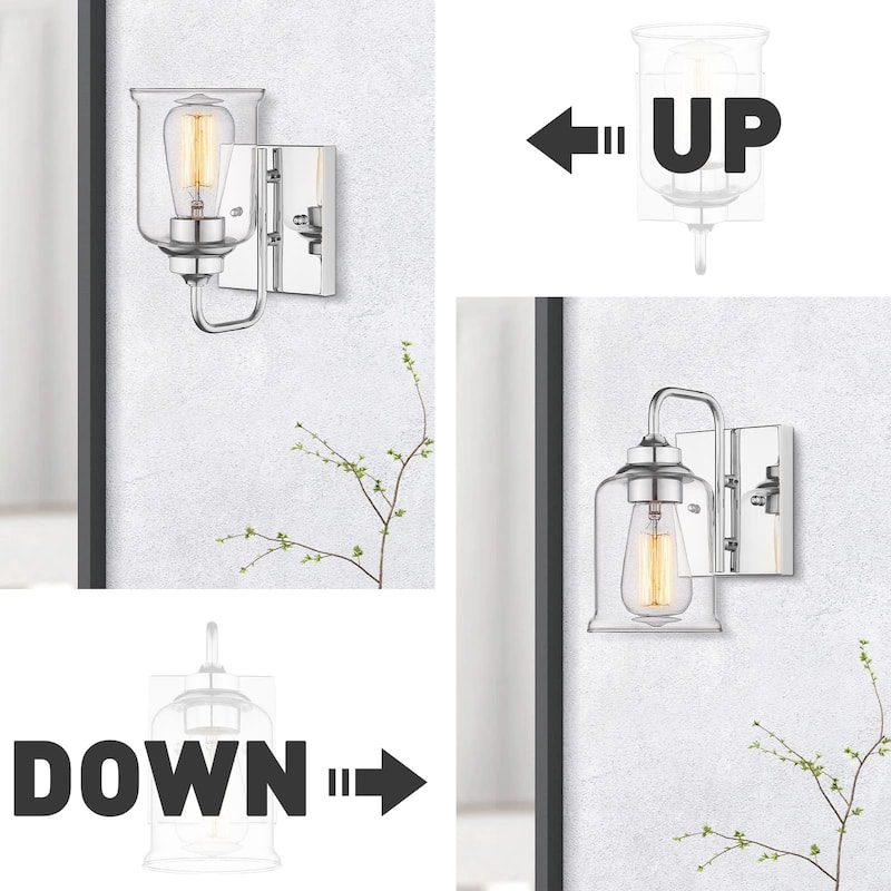 1-Light Wall Sconces Bathroom Vanity Light