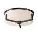 preview thumbnail 1 of 0, Maxim 21280 Dart 3 Light 14" Wide Flush Mount Drum Ceiling Fixture Black