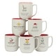 preview thumbnail 2 of 8, Certified International Christmas Fun Red Sayings 16 oz. Mugs, Set of 6 Assorted Designs