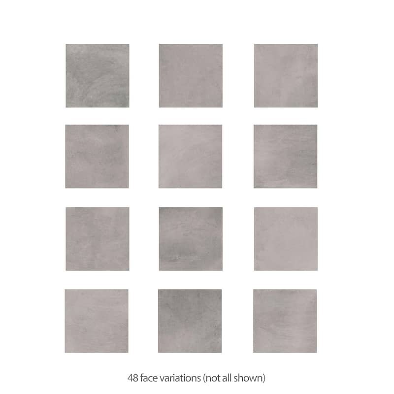 Merola Tile Laverton Taco Gris 1-5/8" x 1-5/8" Porcelain Floor and Wall Tile