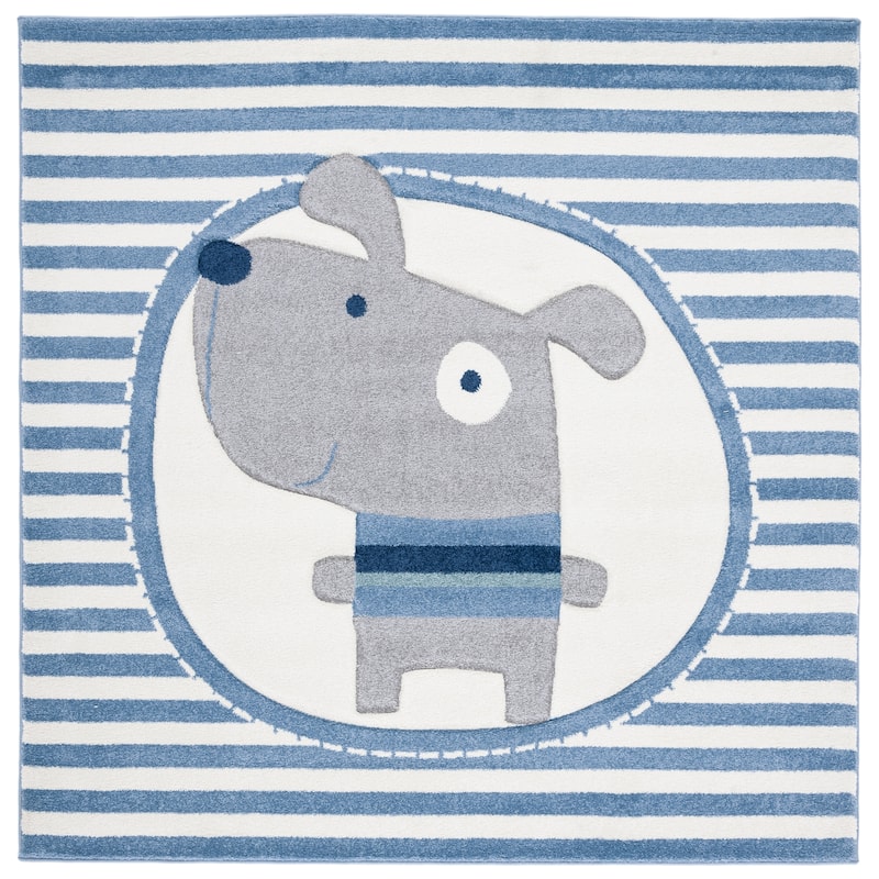 SAFAVIEH Carousel Kids Basimah Stripe Dog Rug