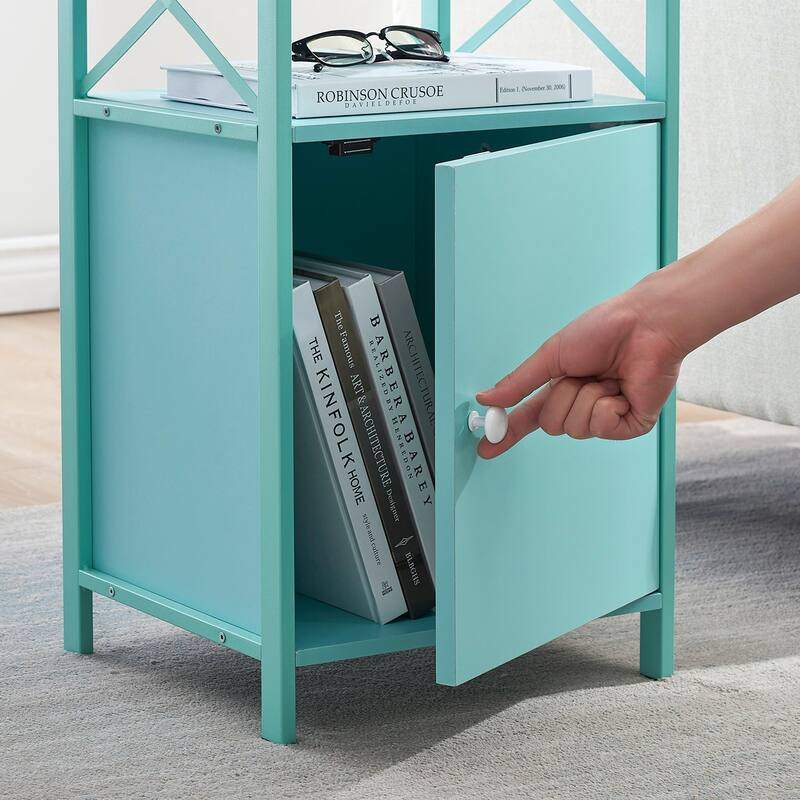 VECELO Modern Nightstands with Storage Cabinet, Nightstands Set of 2
