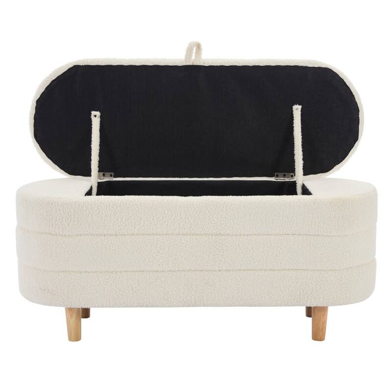 2/3/4-Pc Bedroom Sets Twin/Queen White Platform Bed w/LED/Nightstands/Ottoman/Headboard - Sherpa/High Gloss/Retro/Wood/Acrylic