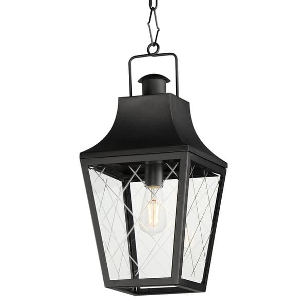 slide 2 of 4, Maxim 30369 Storybook 10" Wide Outdoor Pendant Black