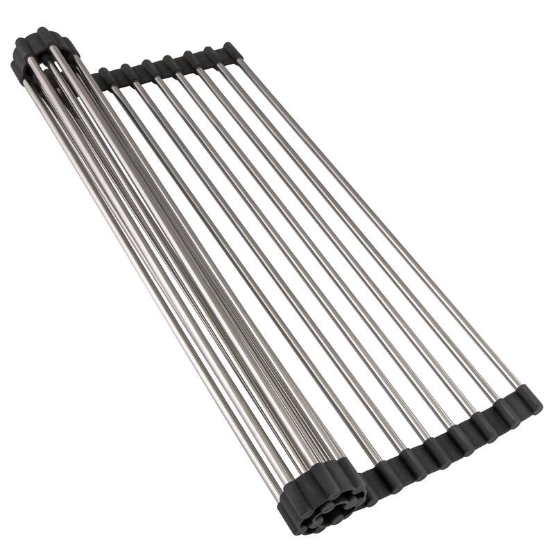 Design House 110098 Undermount Sink Kitchen Combo with Sink, Roll-Up - Satin Stainless Steel