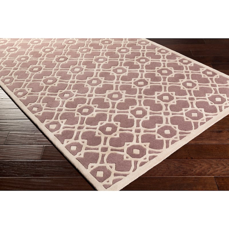 Hand-tufted Karen Contemporary Geometric Wool Area Rug
