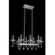 preview thumbnail 1 of 1, Allegri Cosimo 8 Light 18-1/2" Wide Crystal Mini Chandelier Chrome / Clear Firenze