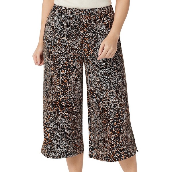 Susan graver wide leg crop pants discount