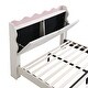 preview thumbnail 57 of 55, Upholstered Platform Bed Frame with LED Light Bar and USB