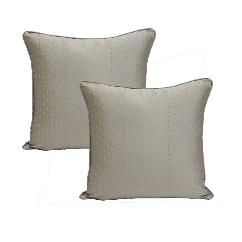 Marquesa Dots Slub Texture Pillow Shell 2 Piece Set, NO INSERT