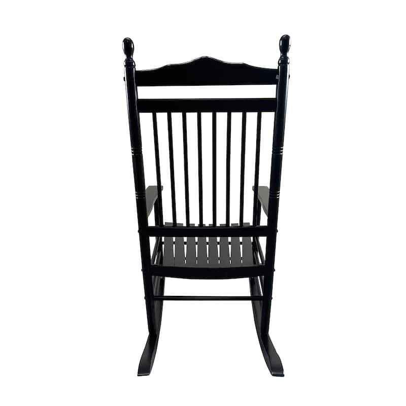 Balcony Porch Adult Rocking Chair - Black