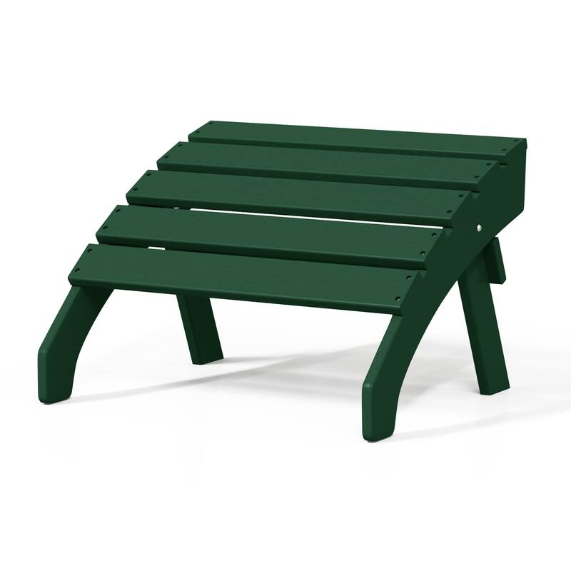 Polytrends Altura Outdoor Adirondack Folding Ottoman