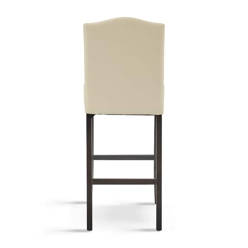 Upholstered Counter Stool Side Dining Chair Set of 2