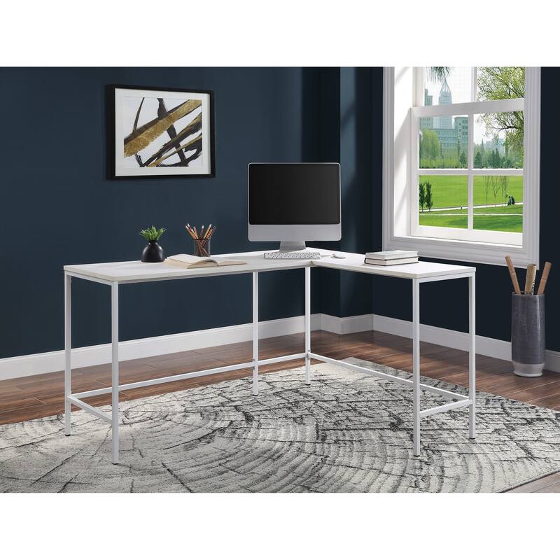 Contempo L-shaped Steel Desk