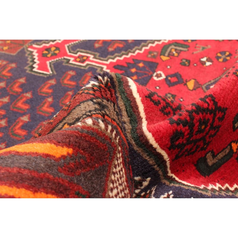 ECARPETGALLERY Hand-knotted Andelz Navy Wool Rug - 4'0 x 6'5