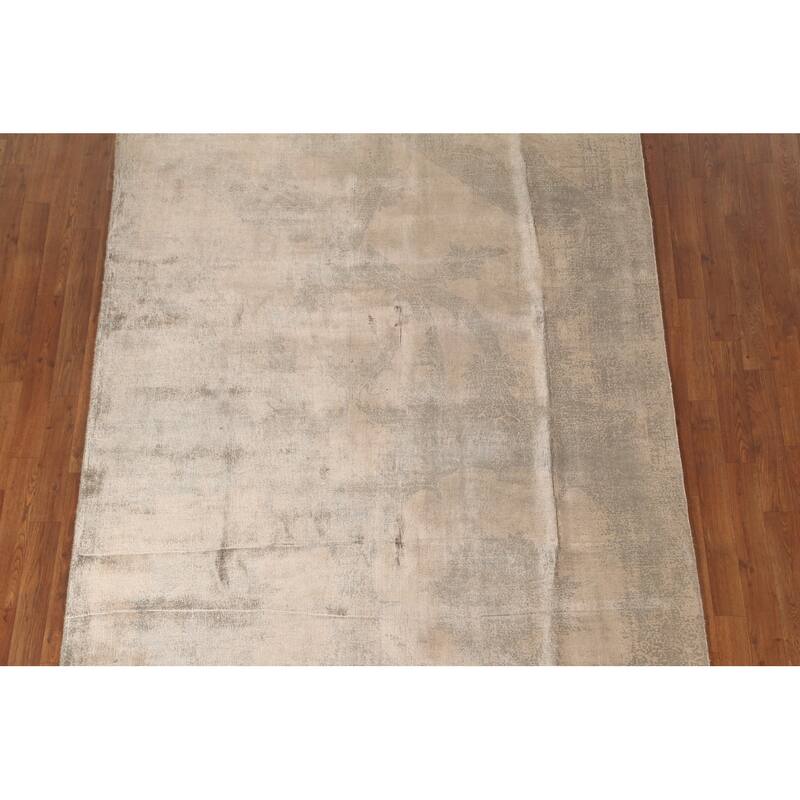 Contemporary / Modern Area Rug Hand-Knotted Abstract Wool Carpet - 5'7"x 7'10"
