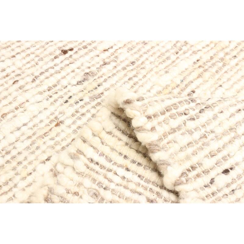 ECARPETGALLERY Braid weave Sienna Tan Wool Rug - 5'3 x 7'11