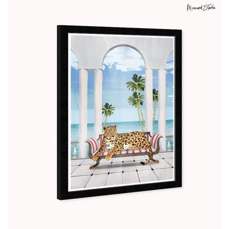Wynwood Studio Lounging Spots Framed Trendy Maximalist Decor 1 Piece Canvas Wall Art