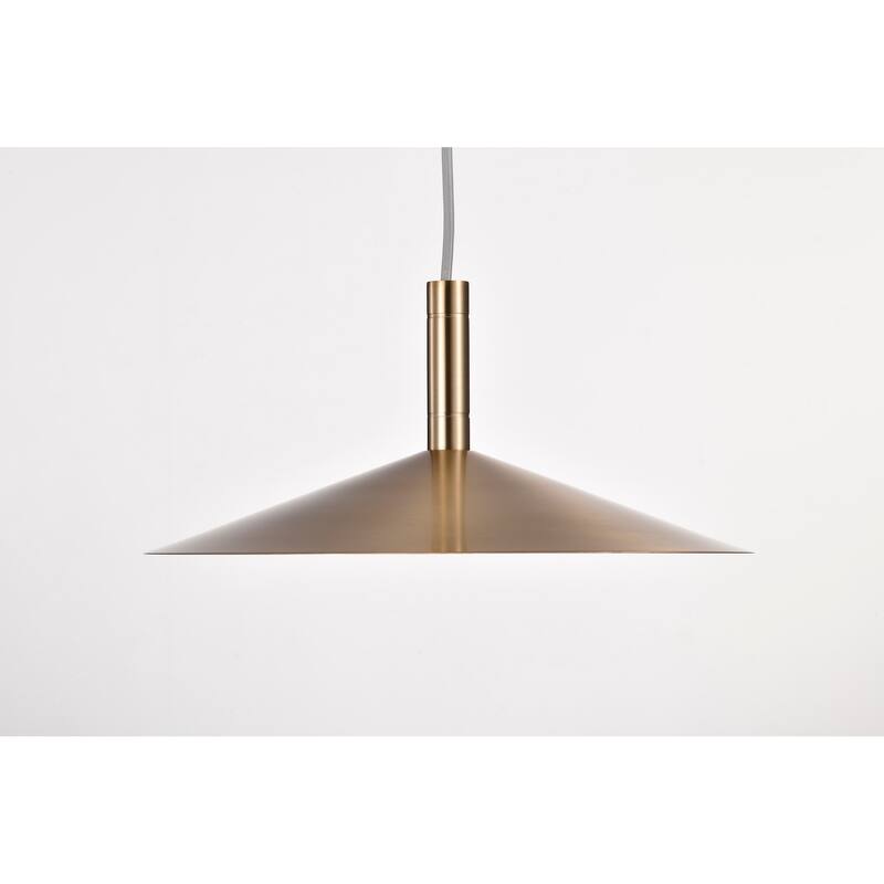 Corrine 14 Inch LED Pendant Burnished Brass 3K/4K/5K CCT Selectable - Burnished Brass