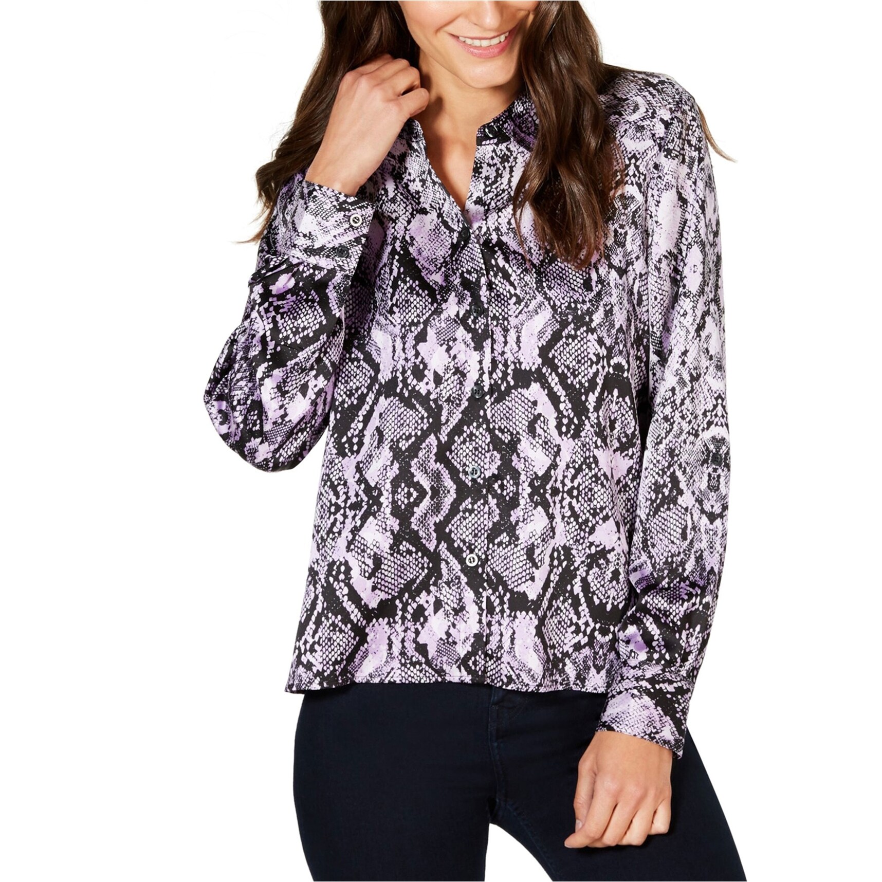 Snakeskin button up shirt Clearance