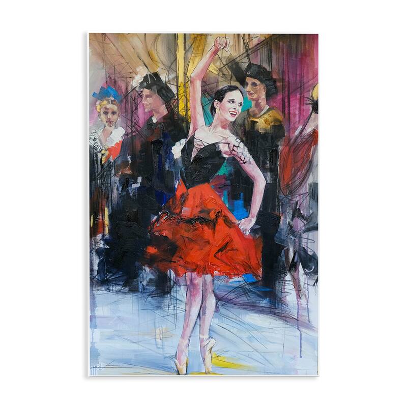 Stupell Abstract Ballerina Bold Collage Wall Plaque Art Design By Lucille Lee - 13 x 19