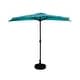 preview thumbnail 9 of 14, Soomer 9-Ft Half Umbrella with Fillable Black Base Turquoise