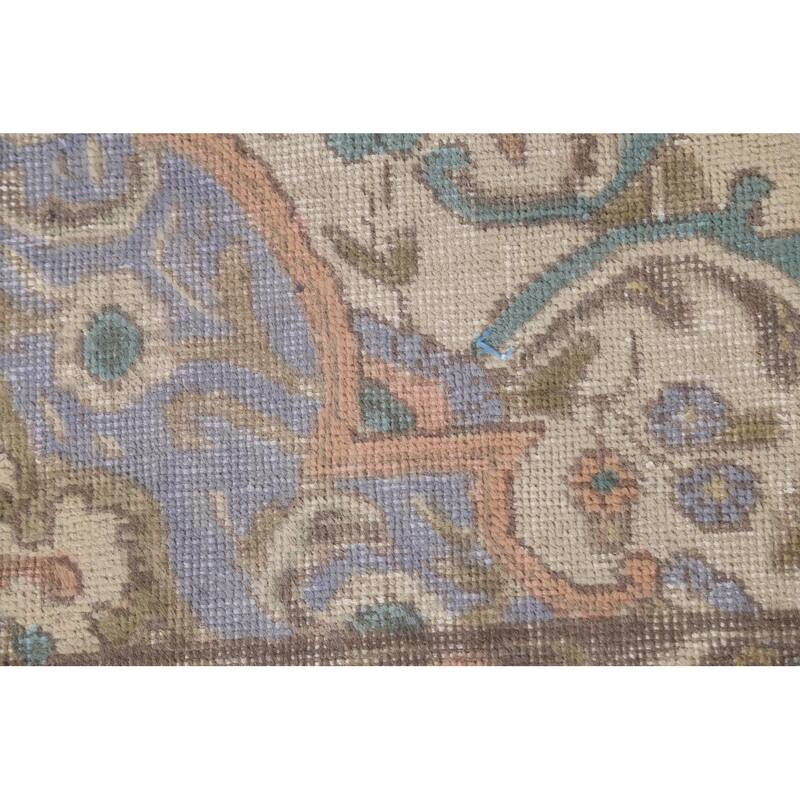 Distressed Tabriz Persian Vintage Rug Handmade Wool Carpet - 8'2"x 10'8"