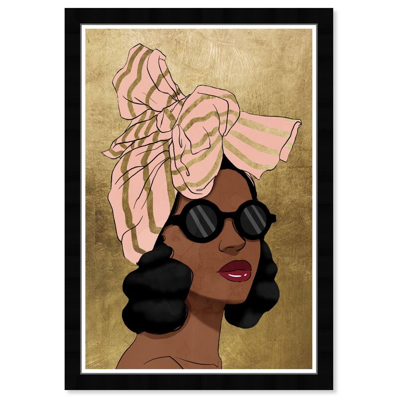 Wynwood Studio Prints Fashion and Glam Blush and Golden Wraps Gold and Metallic Gold Glam Wall Art Canvas Print