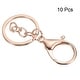 10pcs Key Chain for Keys, Lobster Claw Clasps Keychain Holder, Rose ...