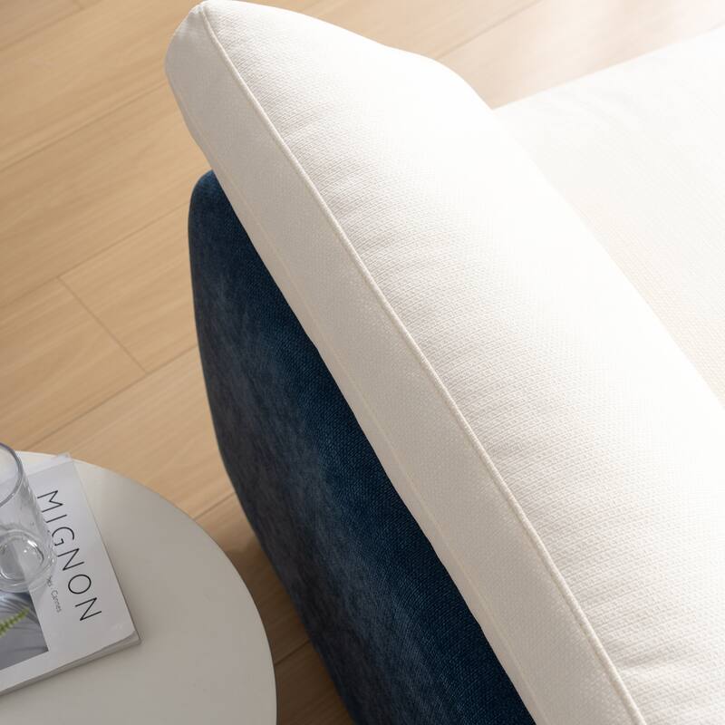 50" Oversized Chenille Upholstered Single Sofa Chair