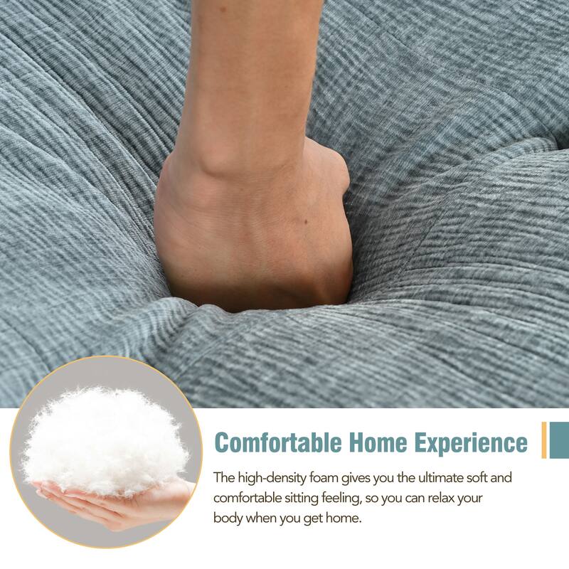 Modern Modular Combination Living Room Sofa Set with Compact Compression and Upholstered Sofa Bed for Studios or Apartments